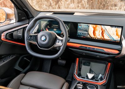 2025 BMW X3 30 interior driver's view of digital cockpit