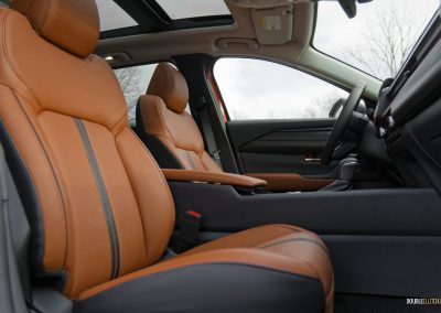 Interior view showing the front seats of the 2025 Mazda CX-50 Hybrid