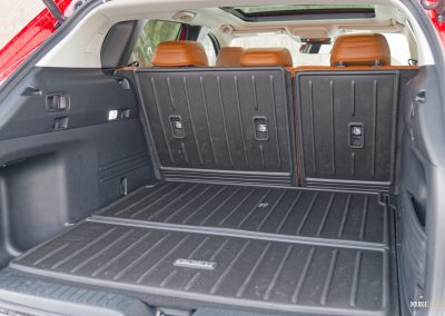 Interior view showing the cargo area of the 2025 Mazda CX-50 Hybrid