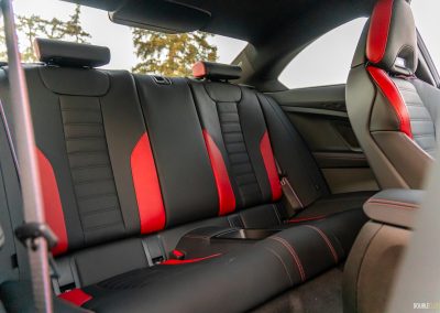 2025 BMW M2 6MT interior rear seat view