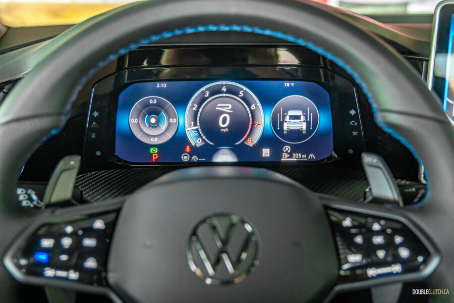 2025 Volkswagen Golf R digital gauge cluster close-up view