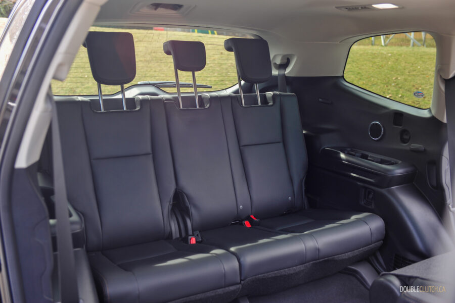 Interior view showing the third-row seating inside a 2025 Subaru Ascent