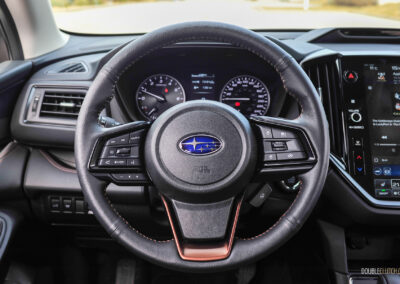 Interior view showing the driver cockpit area in a 2025 Subaru Ascent