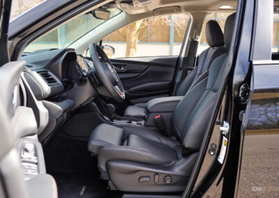 Interior view showing the front-seat environment in a 2025 Subaru Ascent