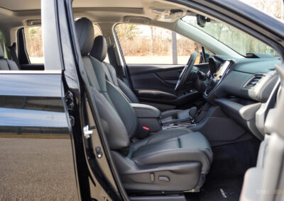Interior view showing the front-seat environment in a 2025 Subaru Ascent