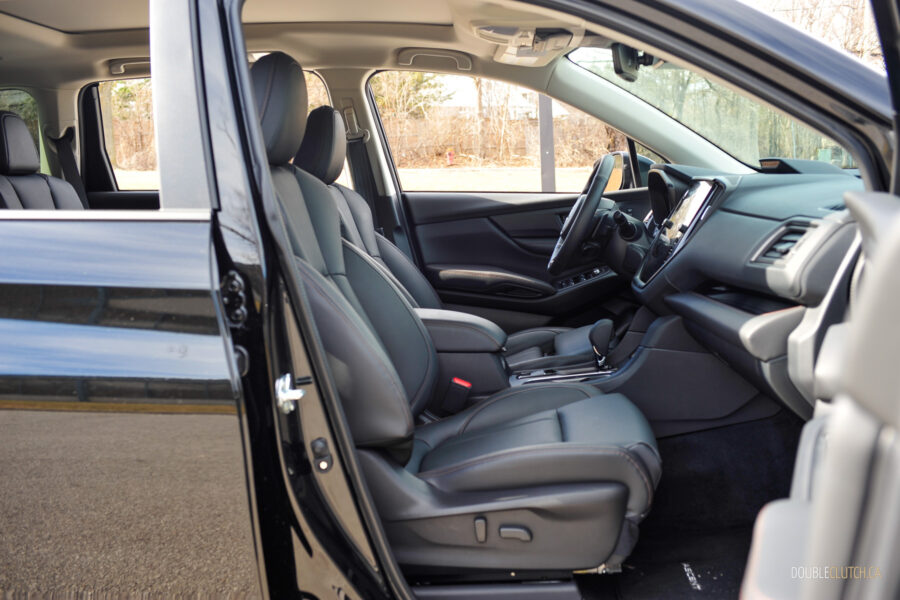 Interior view showing the front-seat environment in a 2025 Subaru Ascent