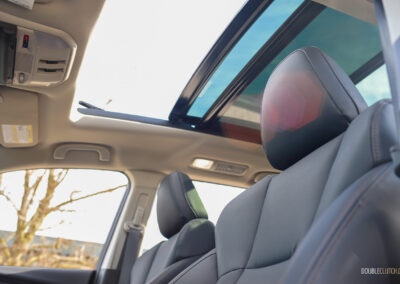 Interior view showing the panoramic sunroof in a 2025 Subaru Ascent