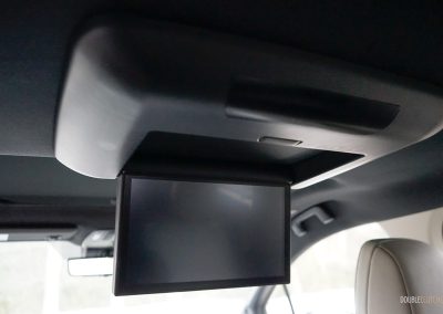 Close-up of the rear-seat entertainment screen in a 2025 Toyota Sienna