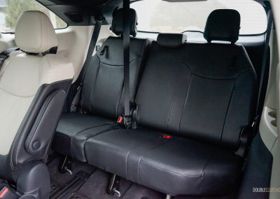 Interior view showing the third row inside a 2025 Toyota Sienna