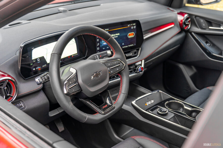 Interior view showing the driver-side cockpit space in a 2025 Chevrolet Equinox