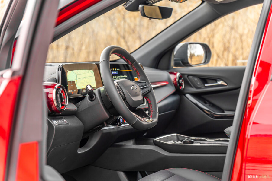 Interior view showing the driver-side cockpit space in a 2025 Chevrolet Equinox