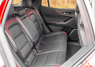 Interior view showing the rear seat area in a 2025 Chevrolet Equinox