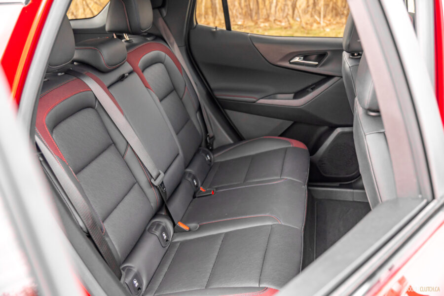 Interior view showing the rear seat area in a 2025 Chevrolet Equinox