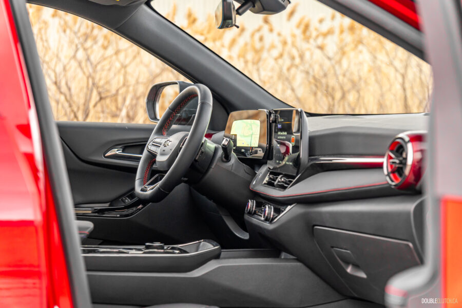 Interior view showing the dashboard design and layout in a 2025 Chevrolet Equinox