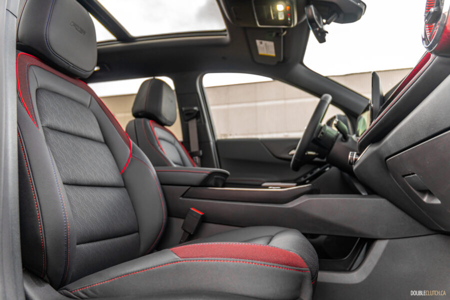 Interior view showing the front seat area in a 2025 Chevrolet Equinox