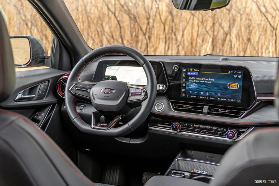 Interior view showing the dashboard design and layout in a 2025 Chevrolet Equinox
