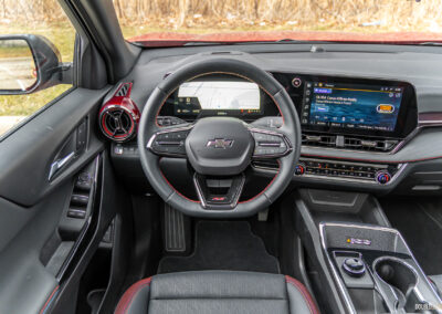 Interior view showing the driver-side cockpit space in a 2025 Chevrolet Equinox