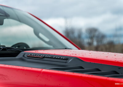 Close-up showing the hood vents on a 2025 Ram 1500 RHO