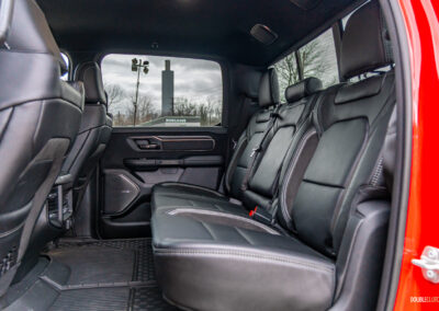 Interior view showing the rear seat bench in a 2025 Ram 1500 RHO
