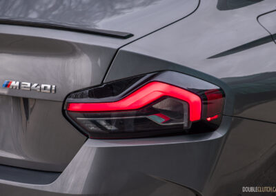 2025 BMW M240i xDrive tail light close-up