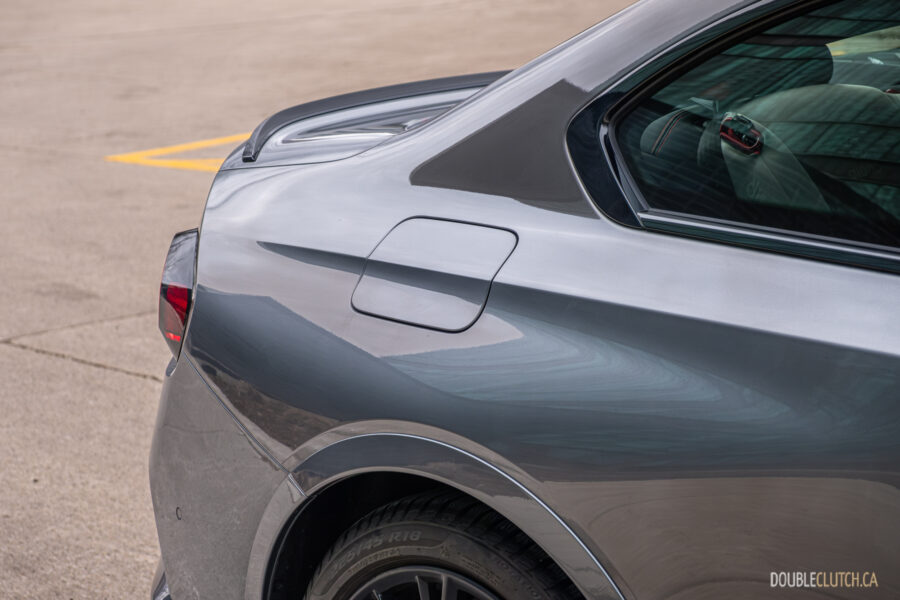 2025 BMW M240i xDrive body character line close-up