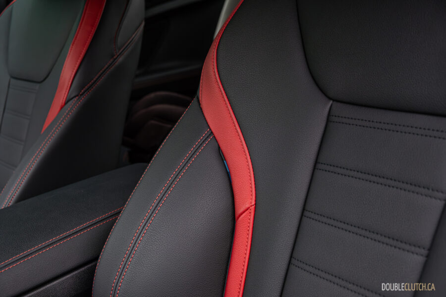 2025 BMW M240i xDrive seat trim close-up