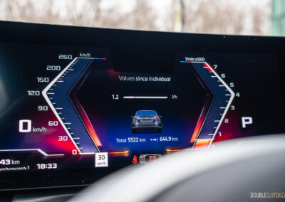 2025 BMW M240i xDrive digital instrument cluster close-up