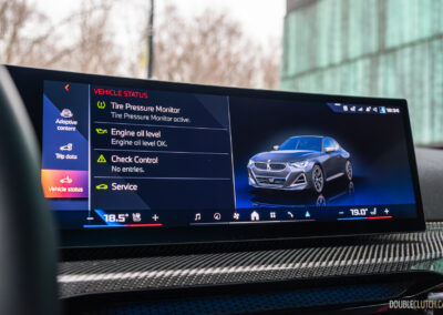 2025 BMW M240i xDrive infotainment display close-up