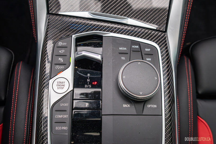 2025 BMW M240i xDrive centre console close-up view