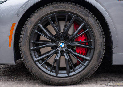 2025 BMW M240i xDrive front wheel close-up view