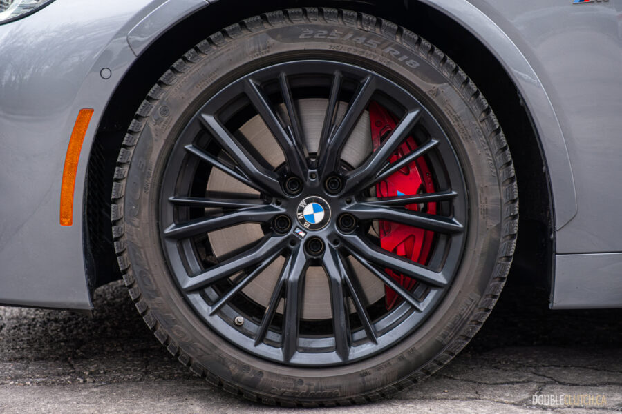 2025 BMW M240i xDrive front wheel close-up view