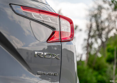 2025 Acura RDX Platinum Elite A-Spec rear badge close-up