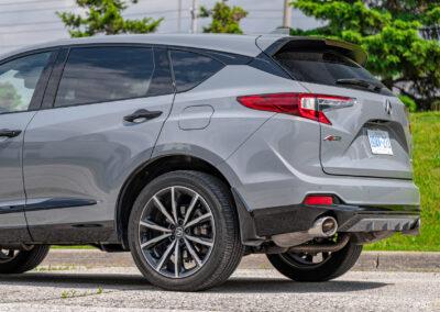 2025 Acura RDX Platinum Elite A-Spec cropped rear quarter view
