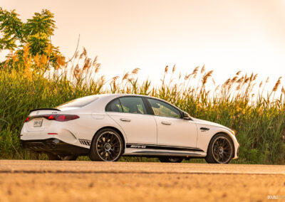 2025 Mercedes-AMG E 53 rear quarter view