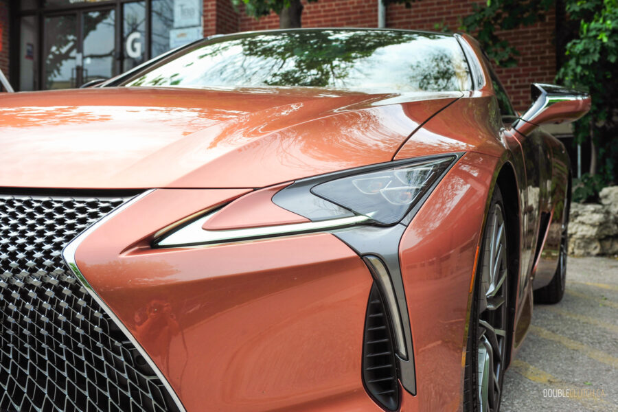 2025 Lexus LC 500 front headlight close-up