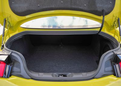 2025 Ford Mustang EcoBoost Coupe interior trunk view