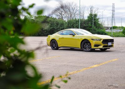 2025 Ford Mustang EcoBoost Coupe front quarter view