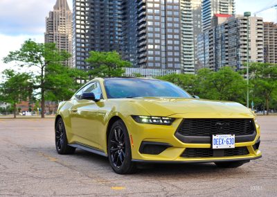 2025 Ford Mustang EcoBoost Coupe front quarter view