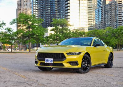 2025 Ford Mustang EcoBoost Coupe front quarter view