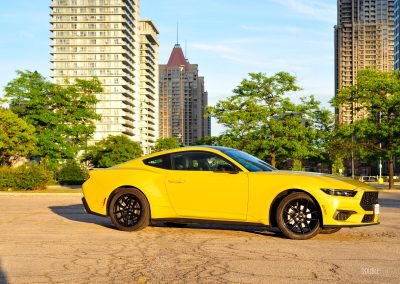 2025 Ford Mustang EcoBoost Coupe front quarter view