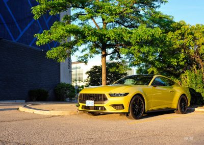2025 Ford Mustang EcoBoost Coupe front quarter view
