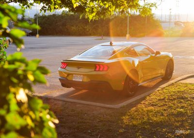 2025 Ford Mustang EcoBoost Coupe rear quarter view