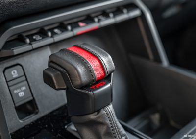 2025 Toyota Tundra TRD Rally shift lever close-up