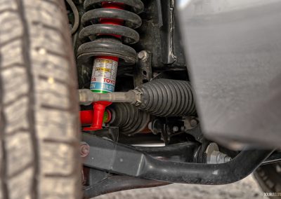 2025 Toyota Tundra TRD Rally suspension close-up