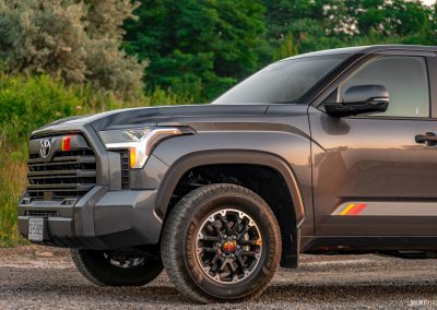 2025 Toyota Tundra TRD Rally cropped front quarter view