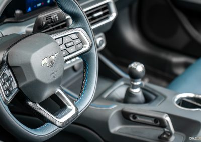 2025 Ford Mustang GT Convertible steering wheel close-up