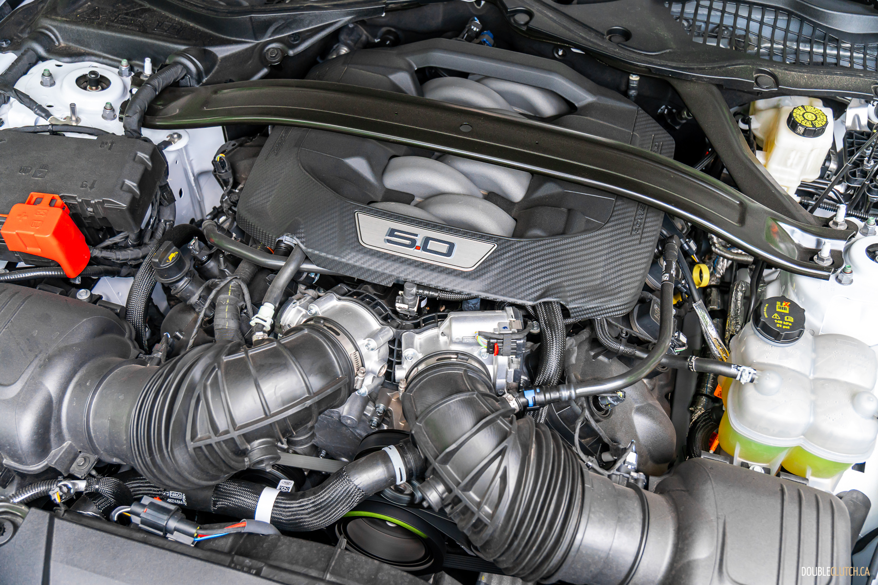 2025 Ford Mustang GT Convertible under-hood view