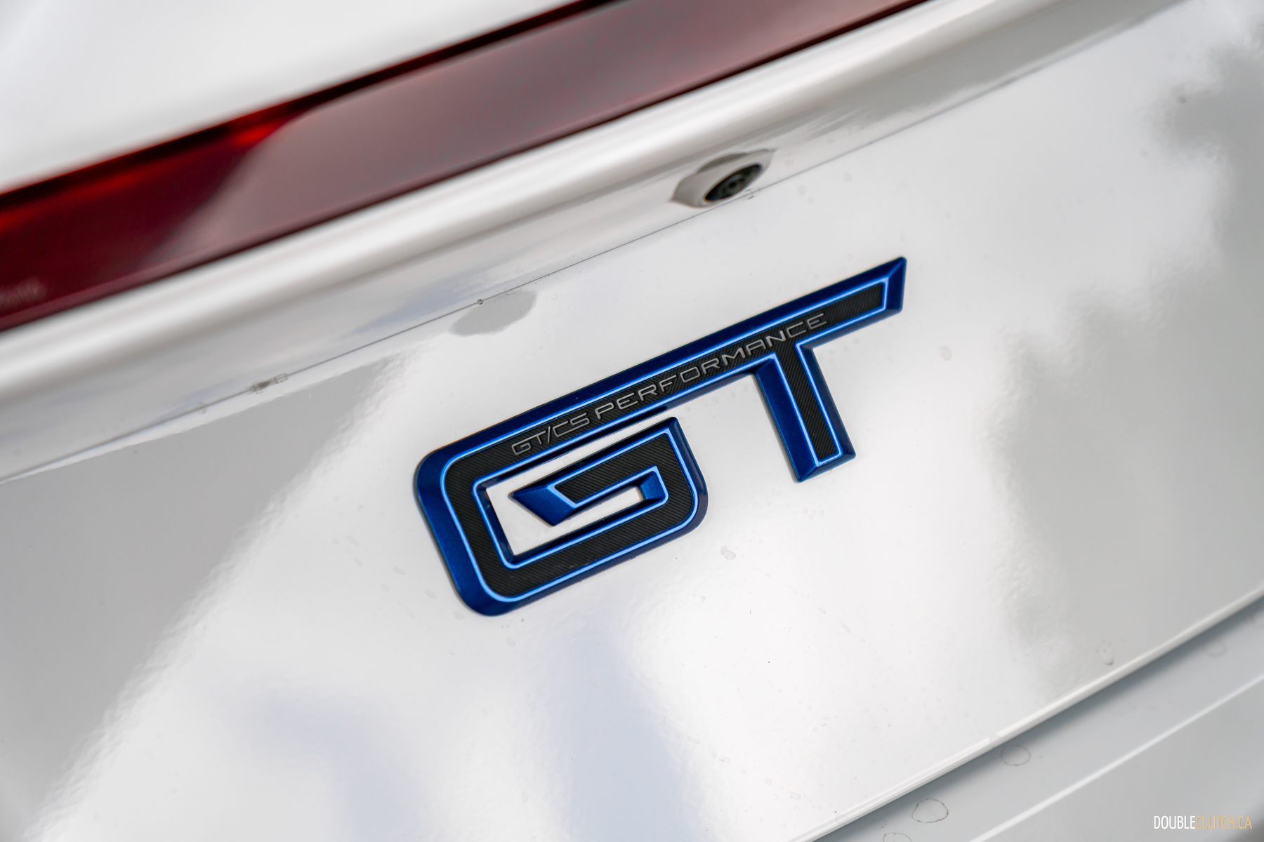2025 Ford Mustang GT Convertible rear badge close-up