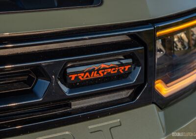 2026 Honda Passport Trailsport front grille badge close-up