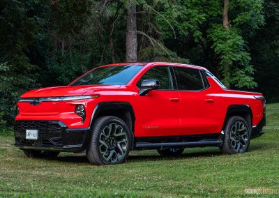 2025 Chevrolet Silverado EV RST front quarter view